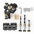3 in 1 Adjustable Doweling Jig Woodworking Pocket Hole Jig With 8/15mm Drill Bit for Drilling Guide Locator Puncher Tools
