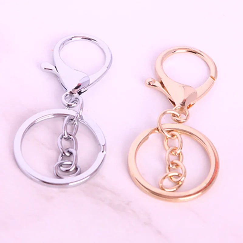 Keychains Key Chains Jewelry Findings & Components Lobster Clasp Keyring Making Supplies