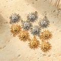 Trendy Stainless Steel Sun Face Pendant for Men and Women 18K Gold Plated Fashion Pendants for Jewelry Making