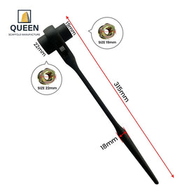 Scaffolding Double Heavy Duty Ratchet Wrench Spanner Double Socket Podger Ratchet Wrench for Sale