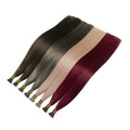 Micro Links Hair Extensions Cuticle Aligned K Tips Human Hair Extensions Raw Curly Virgin Hair I Tip Extensions