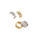 Duyizhao S925 Sterling Silver Ins Style Olive Leaf Diamond Charm Temperament Leaf Earring Jewelry for Women