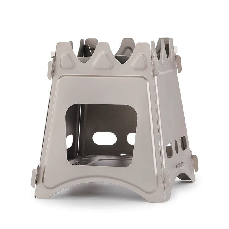 Titanium Wood Stove Compact Folding Wood Stove for Outdoor Camping Cooking Picnic Backpacking Firewood Camping Stove