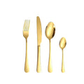 Stainless Steel Silverware Set Wedding Spoon Fork Knife Flatware Set Custom Luxury Restaurant Metal Gold Silver Cutlery Sets