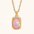 Dingran OEM ODM Wholesale Custom 18k Gold Plated Stainless Steel Jewelry Water Proof Natural Shell Necklace
