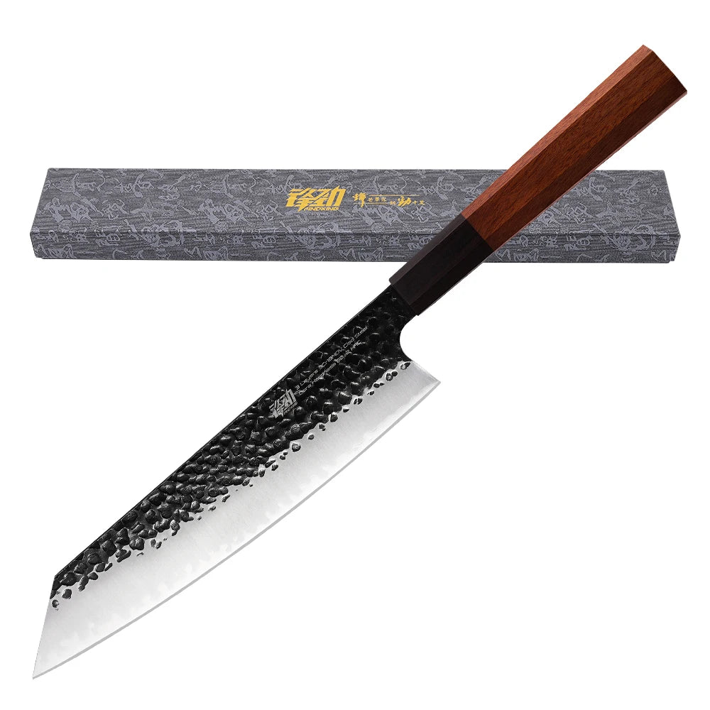 9 Inch Kiritsuke Knife by Findking-Dynasty Series-3 Layer 9CR18MOV Clad Steel W/octagon Handle Gyuto Super sharp Kitchen Knives