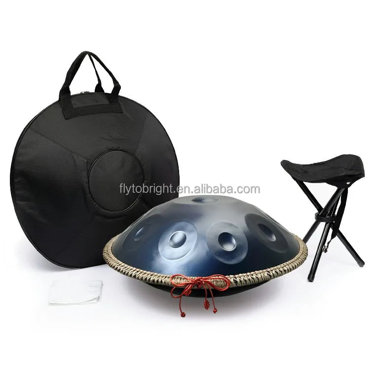 Factory Offer Steel Handpan Drum 22 Inch 9 10 12 14 Notes in Kurd D Minor With Hand Pan Accessories