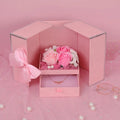 2026 High-end Double Door Necklace Rose Soap Flower Gift Box Tanabata Valentine's Day Birthday Jewelry Gift Box MegaBDM