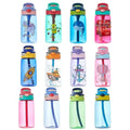 Wholesale 450ml Plastic Kids Water Bottle with Straw Children School Bpa Free Kids Drink School Cute Water Bottle