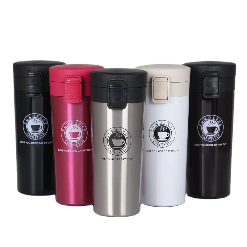 380 ML 510 ML Custom Logo Beer Milk Water Double Wall Thermo Tumblers CUP Sealed Lid Tea 304 Stainless Steel Coffee Mug