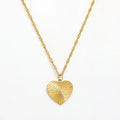 Fenny 18K PVD Plated Permanent Charm Heart Burst Pendant Necklace Ready to Ship Stainless Steel Jewelry Wholesale