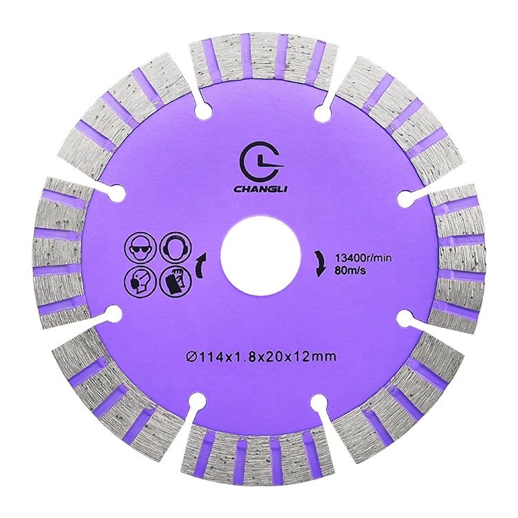 114mm 115mm Diamond Saw Blade Industrial Grade OEM Granite with 12mm Segment Height for Cutting Granite Marble Concrete