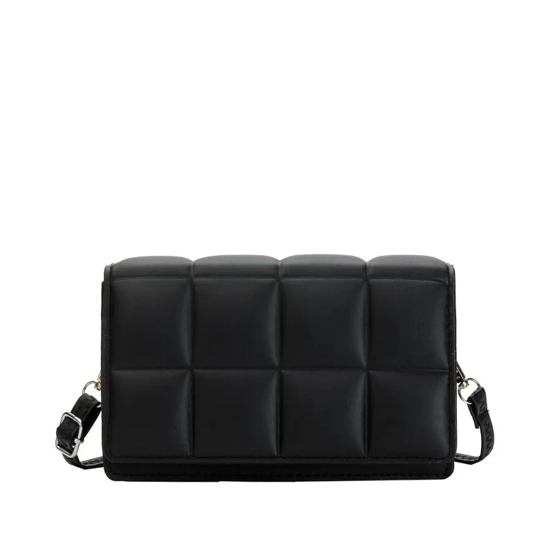 Luxury Brand Design Plaid Solid Color Good Quality Crossbody Bag Geometric Women Single Strap Bags Women Handbags Ladies