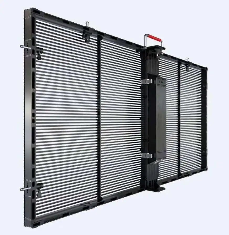 High Quality bar Shop Mall Advertising Transparent LED Screen Indoor P3.91-7.82 Transparent LED Display Video Wall