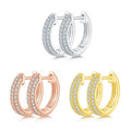 Designer Summer Fashion 925 Sterling Silver Hoop Earrings Blue Moissanite Jhumkas with Gold Huggee Fashionable Stylish Accessory