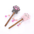 Factory Sale Eco-friendly Catnip Cat Claw Shape Plush Toy with Silvervine Rod Interactive Pet Movement Toy with Bell