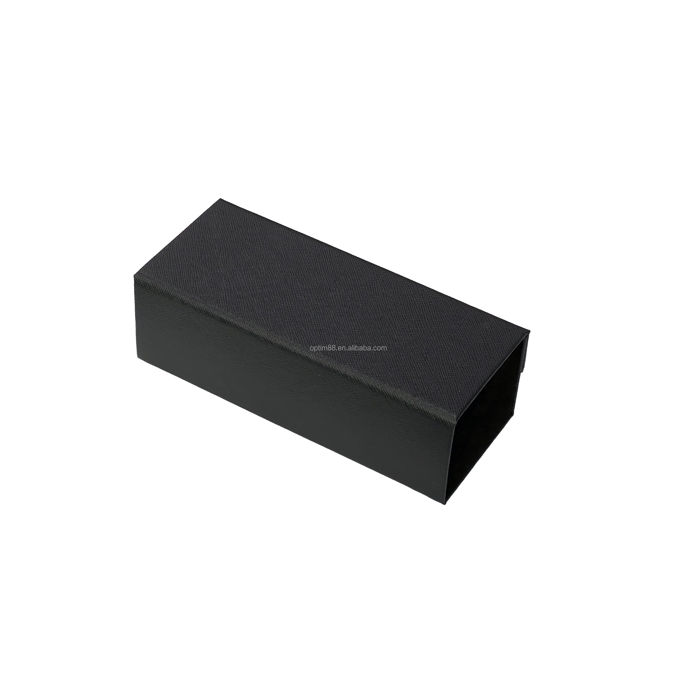 Durable Fashionable Foldable Semi-Hard Magnetic Closure Sunglasses Case 3078 Rectangle PU+Cardboard Lightweight Eyeglasses Bag