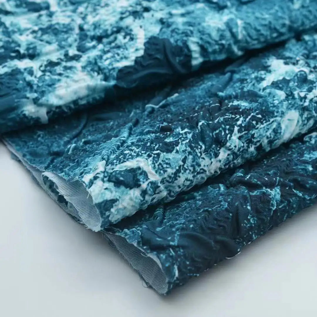 Custom 100% Polyester Satin Crumpled Fabric Luxury Silky Women's Clothing Lining Cheap Dress Fabric for Sale