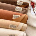 Women's Winter Korean Style Solid Color Cashmere Scarf Double-Sided New Thick Warm Neck Shawl Polyester for Students