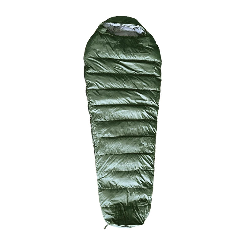 Lightweight Sleeping Bag with White Goose Down Filling Outdoor Waterproof Bag Winter Camping Sleeping Bag