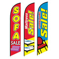 Custom Mattress Furniture Sofa Sales Feather Banner Stand Advertising Usage Wind Banner Swooper Feather Flag Furniture