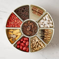 Portable PET Plastic Serving Tray 9 Divided Snack Storage Box Container for  Fruit Veggie Candy Spice Divisions