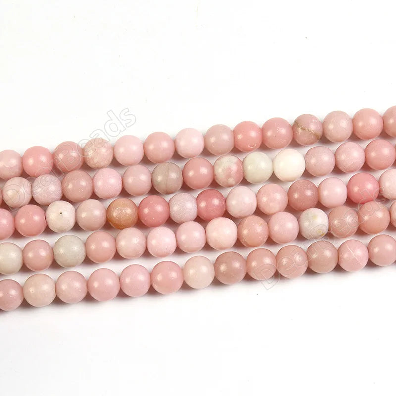 Wholesale Cheap Pink Calcite Bead Gemstone Natural China  Pink Opal Loose Beads Stone for DIY Jewelry Making 8mm 10mm