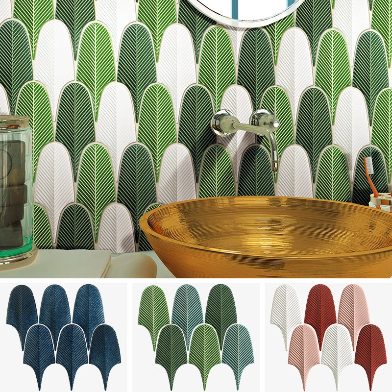 Ceramic Mosaic Tile Feather Mosaic Wall Kitchen Bath Backsplash Designs square Shape Ceramic Mosaic Tile Irregular