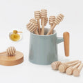 Wool Honey Mixing Stirrer 8cm Long Mini Spoon Stick Jam Spoon Custom Logo 10cm Coffee Honey Spoon Party Favors Promotional