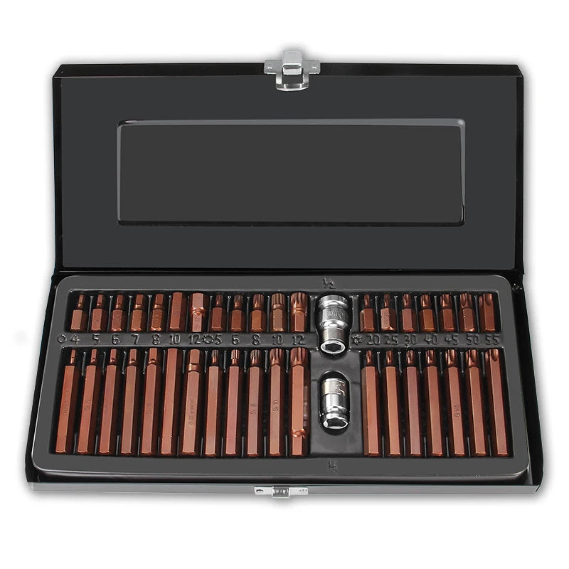 Automotive Repair 40PCS Drill Bit Set Black Iron Box Holder Cost Effective Metal Tool Kit Repair Tool Set Drill Bit Set