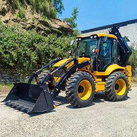 Original Large 4WD Multifunctional Construction Diesel Backhoe Loaders Good Condition Backhoe Loaders on Sale