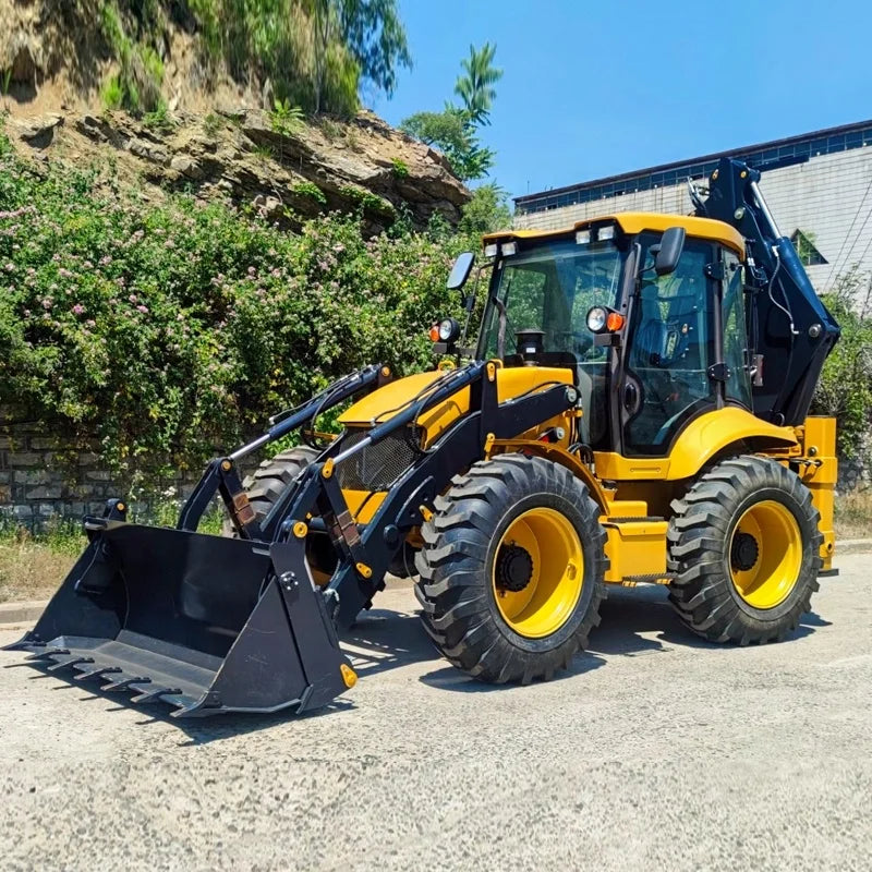Original Large 4WD Multifunctional Construction Diesel Backhoe Loaders Good Condition Backhoe Loaders on Sale