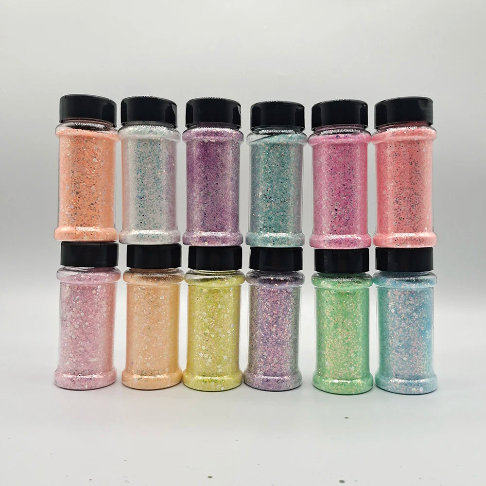 Wholesale Polyester Chunky Mix Glitter for Resin Crafts Glitter Christmas Decorations