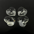 Crystal Chandelier Parts Clear Glass Crystal Heart Chandelier Accessories MH-12064