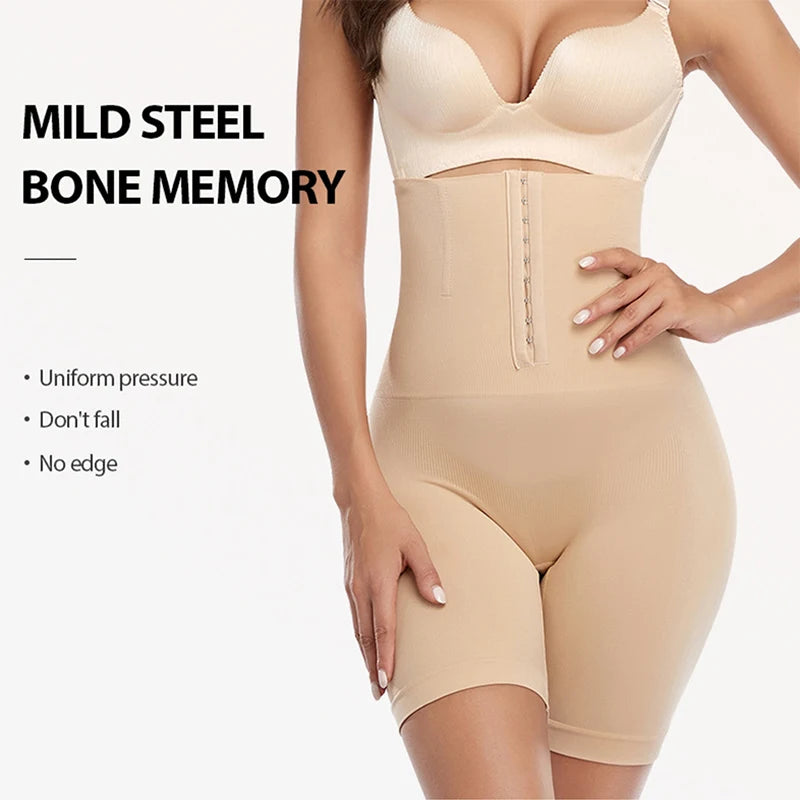 Women High Waist Thigh Slimmer Seamless Shaper Waist Trainer Shorts Tummy and Hip Lift Pants Femme Compression but Lifter Shaper