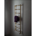 Gold Single Stainless Steel Ladder Heated Towel Rail Wall Mounted Towel Warmer for Bathroom Salon