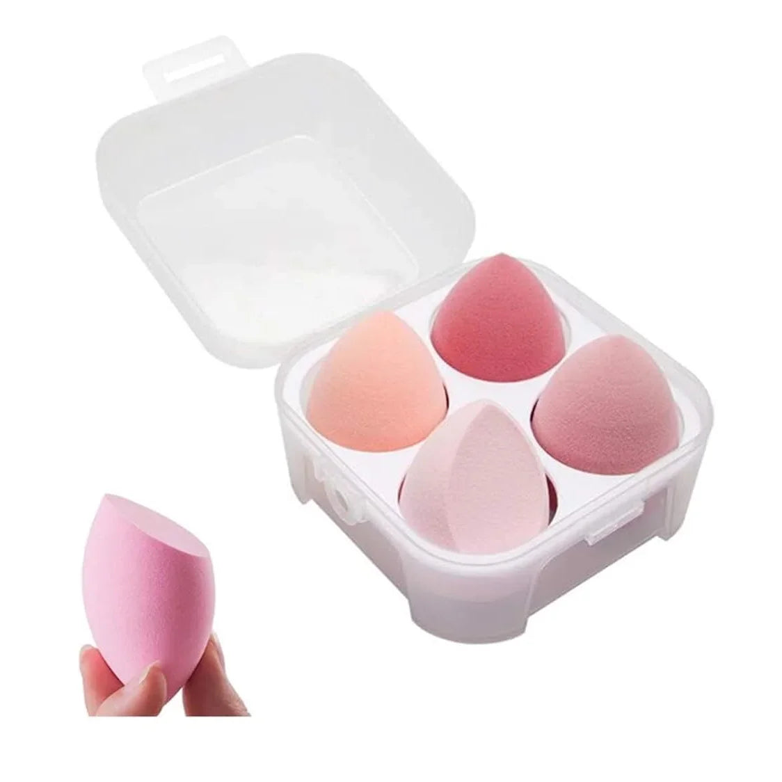 Wholesale Customized Latex Free Mini Eyeshadow Makeup Sponge Applicator Hydrophilic Polyurethane Eye Shadow Blending Mini Box