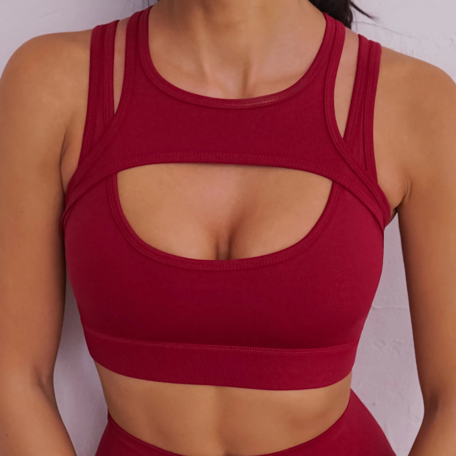 Custom Logo Breathable Gym Sportswear Women's Custom Sports Bra and Pant for Fitness Workout Crop Top Included