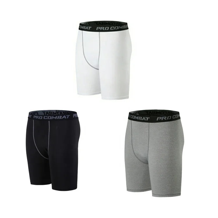 Wholesale Performance Quick Dry Bicycle Biker Tight Shorts Men Athletic Fitness Gym Cycling Compression Shorts