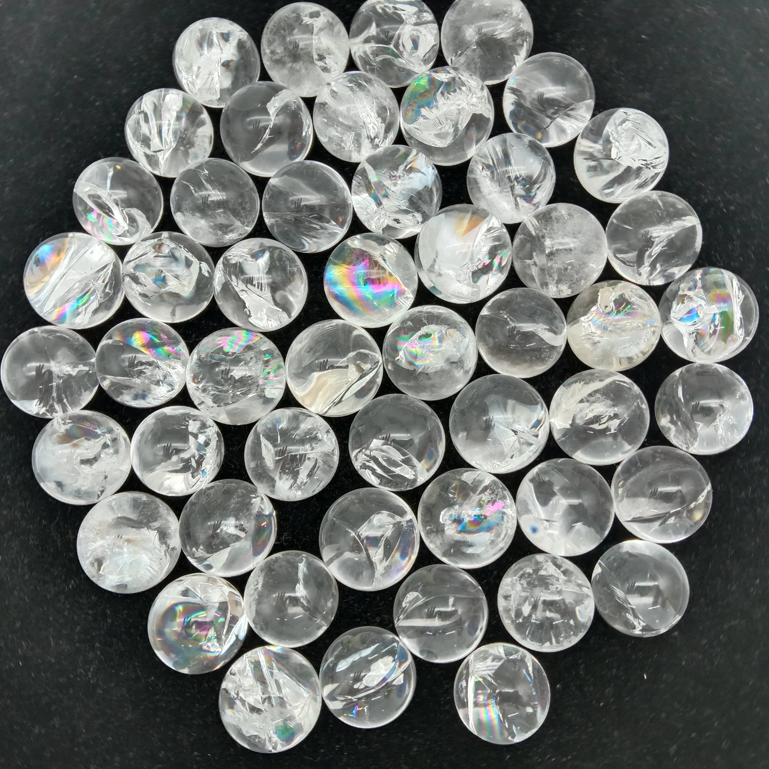 Wholesale Natural Rock Clear Quartz Mini Spheres Crystal Ball for Holiday Decoration