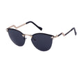 ADE WU STY8852 Trendy Diamond Frameless Sunglasses Large Slim  Glasses Personality Wavy Leg Brand Design Clear Lens UV400 Shades