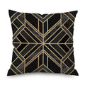 45*45cm Nordic Marble Geometric Printed Cushion Cover Polyester Throw Pillow Cases for Sofa Car Black Home Decorative Pillowcase
