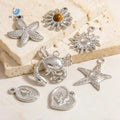 SUMMLY Trend Exquisite Marine Animal Charm Handmade DIY Bikini Stainless Steel Pendant Accessories Fashion Jewelry