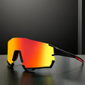 High Quality CROESUS JN009 TR90 Mirrored Polarized UV400 Unisex Sports Sunglasses Custom Logo White/Red/Yellow/Blue Hiking