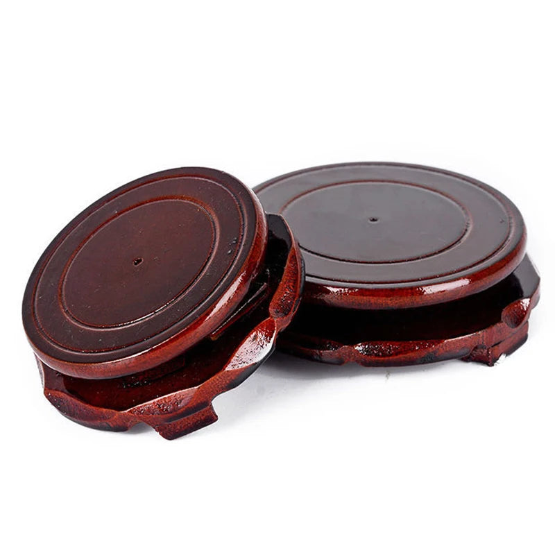 Wholesale Chinese Traditional Mahogany Flower Pot Tray Pottery Products Glazed