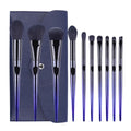 10PCS Electroplate Purple Color Face Concealer Highlighter Makeup Brushes Private Label Premium Synthetic Hair Cosmetic Brush