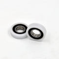 BS690128-8 12x28x8mm POM Rubber Coated Ball Bearing Complete Kitchen Plastic Cabinet Door & Window Rollers with Sliding Feature