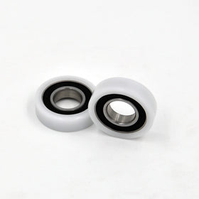 BS690128-8 12x28x8mm POM Rubber Coated Ball Bearing Complete Kitchen Plastic Cabinet Door & Window Rollers with Sliding Feature