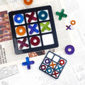 Cute Large and Small Tic Tac Toe Game Silicone Mold for Epoxy Resin