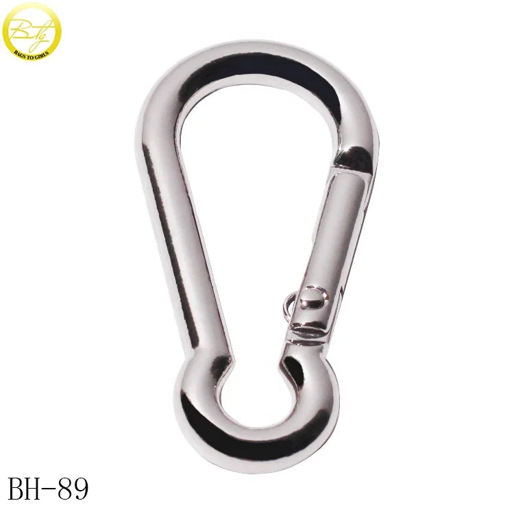 Wholesale Carabiner Spring Buckle Zinc Alloy Lanyard Accessory Metal Trigger Snap Hooks for Keychain